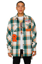 Load image into Gallery viewer, ZAFFRE Men's premium heavy flannel elongated oversize shirt