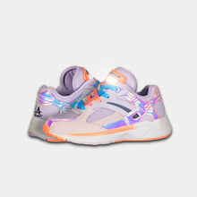 Load image into Gallery viewer, LA Gear Kids Catapult Light-Up Lowtop | Purple x Orange