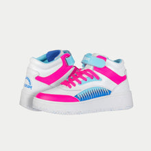 Load image into Gallery viewer, LA Gear Kids Flame Hightop | White x Pink x Blue