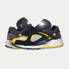 Load image into Gallery viewer, LA Gear Men's Catapult Light-Up Lowtop | Black x Purple x Yellow