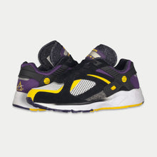 Load image into Gallery viewer, LA Gear Men's Catapult Light-Up Lowtop | Black x Purple x Yellow
