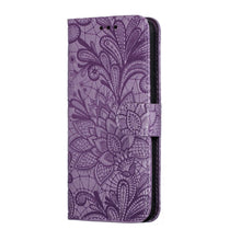 Load image into Gallery viewer, Lace Flower Leather Wallet Case For Xiaomi Redmi Note 11 10 Pro 7 6 8 8t Redmi 10c 10a A1 9t 7a 8a 9c 9a Case Mi A3 A2 Lite 9 Phone Case Premium Pu Leather Flip Cover With Card Holder Feature Protective Cover