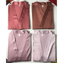 Load image into Gallery viewer, Ladies Fashion Red Soft Short Sleepwear For Women Trendy Women's Comfortable V Neck Bathrobe Bridesmaid Bride Party Robes