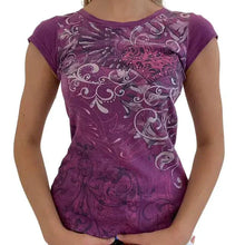 Load image into Gallery viewer, Ladies' Retro Print Crop Tee