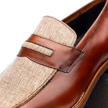 Load image into Gallery viewer, 15-733-CGN Lago Italian Calfskin Slip On Loafer Cognac
