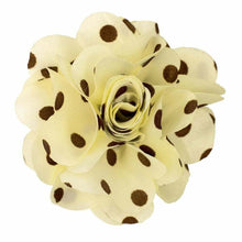 Load image into Gallery viewer, Vittorio Vico Men's Formal Polka Dot Flower Lapel Pin: Flower Pin Suit Accessories Pins for Suit or Tuxedo