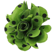 Load image into Gallery viewer, Vittorio Vico Men's Formal Polka Dot Flower Lapel Pin: Flower Pin Suit Accessories Pins for Suit or Tuxedo