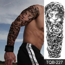 Load image into Gallery viewer, Large Black Temporary Tattoo Waterproof Luxury Big Tattoo For Body Arm Legs Modern Design
