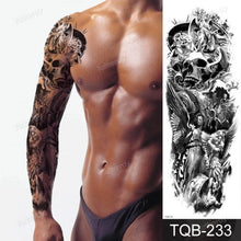 Load image into Gallery viewer, Large Black Temporary Tattoo Waterproof Luxury Big Tattoo For Body Arm Legs Modern Design