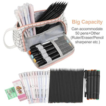 Load image into Gallery viewer, Large Capacity Big Simple Pencil Case For School Stylish Print High Quality Organizer Vintage Pencil Pouch