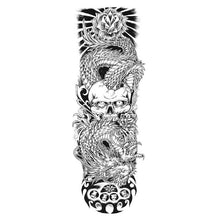 Load image into Gallery viewer, Large Colorful Tattoos For Men Waterproof Dragon Sticker Temporary Luxury Big 3D Tattoo Modern Design