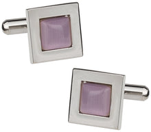 Load image into Gallery viewer, Lavendar Glass Cufflinks