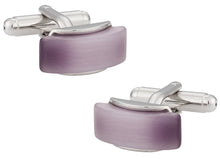 Load image into Gallery viewer, Lavender Glass Cufflinks
