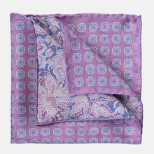 Load image into Gallery viewer, Assisi - Double Sided Silk Pocket Square - Lavender