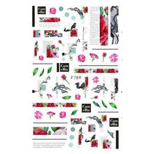 Load image into Gallery viewer, Leaf With Lines Nails Sticker Designer Fruit Nail Art 3D Decals Acrylic Designs Self Adhesive Manicure Slider Stickers Glitter Decals Love Nail Sequins Laser Heart Nail Supplies Sparkle Nail Accessories Star Accessories Heart Nail Art