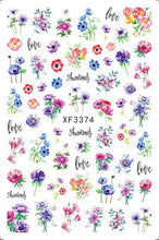 Load image into Gallery viewer, Leaf With Lines Nails Sticker Designer Fruit Nail Art 3D Decals Acrylic Designs Self Adhesive Manicure Slider Stickers Glitter Decals Love Nail Sequins Laser Heart Nail Supplies Sparkle Nail Accessories Star Accessories Heart Nail Art