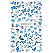 Load image into Gallery viewer, Leaf With Lines Nails Sticker Designer Fruit Nail Art 3D Decals Acrylic Designs Self Adhesive Manicure Slider Stickers Glitter Decals Love Nail Sequins Laser Heart Nail Supplies Sparkle Nail Accessories Star Accessories Heart Nail Art