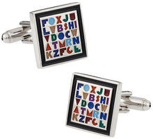 Load image into Gallery viewer, Alphabet Cufflinks for Teacher