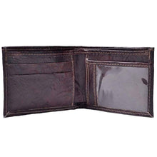 Load image into Gallery viewer, Leather Bifold Wallet with ID Window