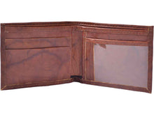 Load image into Gallery viewer, Leather Bifold Wallet with ID Window