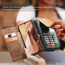 Load image into Gallery viewer, Leather Case For iPhone 14 13 11 12 Mini Pro XS XR Max Luxury Magnetic Flip Phone Case For iPhone Business Classic Wallet Cover Leather Magnetic Flip Back Stand Case/Cover