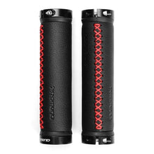 Load image into Gallery viewer, Leather City Mountain Bike Handlebar Cover Handle Grips Bar End Non-slip Aluminum Lock Ergonomic Design Non-Slip Microfiber Leather Bicycle Grip With Aluminum Alloy Dual Lock-On Bicycle Handle Bar Covers For Mountain Road Bike