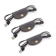 Load image into Gallery viewer, Leather Cord Wraps / Cable Organizers