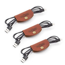 Load image into Gallery viewer, Leather Cord Wraps / Cable Organizers