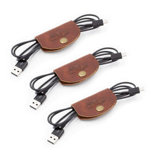 Load image into Gallery viewer, Leather Cord Wraps / Cable Organizers