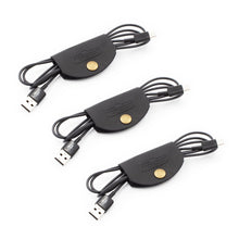 Load image into Gallery viewer, Leather Cord Wraps / Cable Organizers