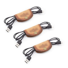 Load image into Gallery viewer, Leather Cord Wraps / Cable Organizers