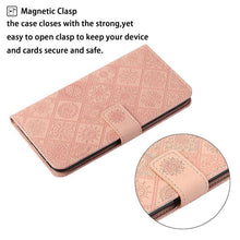 Load image into Gallery viewer, Leather Flip Case For iphone 11 12 13 Pro Max Mini Case Wallet Card Phone Cover For iphone Genuine Leather 2 in 1 Flip Simple Magnetic Cover For iPhone