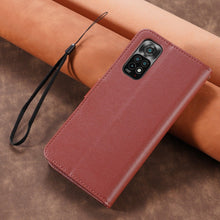 Load image into Gallery viewer, Leather Flip Wallet Case For Xiaomi Redmi Note 11 10 9 8 7 6 5 Pro 4X 8T 9T 9A 9C 6A 8A 7A POCO M3 X3 NFC Mi 10 11 Protect Cover Premium Faux Leather Wallet Case Flip Cover For Redmi
