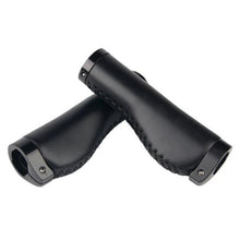 Load image into Gallery viewer, Leather Mountain Bike Scooter Bicycle Handlebar Cover Handle Grips Non-Slip Lock-on Bike Handlebar Grips Locking Non-Slip-PU Bicycle Handle Grip Bike Grips Widen Holding Surface For Cycling Mountain And Bicycles