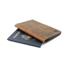Load image into Gallery viewer, Leather Passport Holder / Field Notes Cover