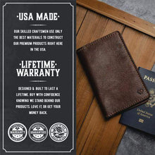 Load image into Gallery viewer, Leather Passport Holder / Field Notes Cover