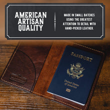 Load image into Gallery viewer, Leather Passport Holder / Field Notes Cover