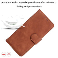 Load image into Gallery viewer, Leather Phone Case Wallet Cover For iPhone XR XS 10 11 Pro 12 mini 13 Pro Max Flip Stand Case Simple Skin-Friendly PU Leather Case Wallet Protective Case Flip Shockproof Mobile Phone Case