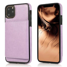 Load image into Gallery viewer, Leather Wallet Case For iPhone 11 Pro Max XS Max XR X 8 7 6S 6Plus 5 5S With Stand Card Pocket Case Cover Shockproof Texture PU Leather Wallet Cover