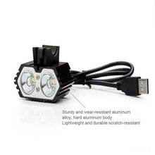 Load image into Gallery viewer, LED Bike Light Waterproof Bicycle Light USB Rechargeable Headlight Outdoor Cycling Front Lamp Cycling Front Lamp Bike Headlight For Mountain Road And City Bicycle