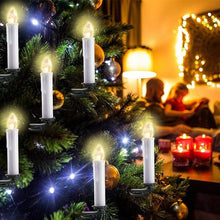 Load image into Gallery viewer, LED Candles Light Flameless Remote Control For Home Dinner Party Christmas Tree Candle LED Flameless Taper Candles Flickering with Remote Timer Battery Operated Waterproof Christmas Tree Candles Warm White Window Candles Decoration Lamp Light New Years