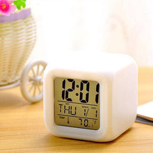 Load image into Gallery viewer, LED Digital Smart Alarm Clock Electronic Desktop Clocks LCD Display Showing Time Alarm Date Bedside Alarm Clocks with Snooze for Bedroom Kitchen Office Battery Operated Watch Table Electronic Desktop Clocks USB Wake Up Clock Wake Up Time