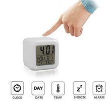 Load image into Gallery viewer, LED Digital Smart Alarm Clock Electronic Desktop Clocks LCD Display Showing Time Alarm Date Bedside Alarm Clocks with Snooze for Bedroom Kitchen Office Battery Operated Watch Table Electronic Desktop Clocks USB Wake Up Clock Wake Up Time