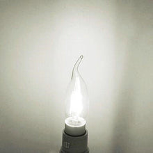 Load image into Gallery viewer, LED Filament Bulb E14 4W/6W AC220V Glass Shell 360 Degree C35 Edison Retro Candle Light Warm/Cold White LED Candelabra Bulb 25W Equivalent 250 Lumens, 3000K Soft White 2W Filament Dimmable LED Chandelier Light Bulbs