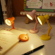 Load image into Gallery viewer, LED Mini Desk Lamp Foldable Magnetic Night Light Bedroom Study Reading Book Lamps With Clip Eye Protection Bedside Lights Decorative Table Lamp Cute Study Lamps for Bedroom Décor