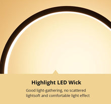 Load image into Gallery viewer, LED Table Lamp Bedroom Bedside Lamp Round Acrylic Living Room Lamp Reading Lamp Black/white Touch Control Dimmable Night Light Decorative Table Lamp Cute Study Lamps for Bedroom Décor