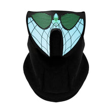 Load image into Gallery viewer, LED Warm Headgear ED Face Mask Party Masks Light Up Dance Halloween Cosplay Easter Rave Mask Luminous Costume Washable Foldable Luminous Cool Party Mask Activated Light Up Mask Led Music Party Mask Led Music Mask for Festival Party