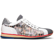 Load image into Gallery viewer, 66-250-GRY LEO Sueded Italian Goatskin Sneakers Grey Multi