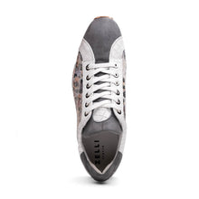 Load image into Gallery viewer, 66-250-GRY LEO Sueded Italian Goatskin Sneakers Grey Multi