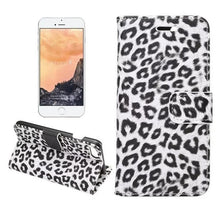 Load image into Gallery viewer, Leopard Print PU Leather Flip Cover Wallet Kickstand Feature with Card Slots Holder Magnetic Clasp Case For iPhone 14 13 12 11 Pro Max Mini 8 Plus 7 X XS XR SE Leather Leopard Flip Cover Luxury Wallet Phone Case